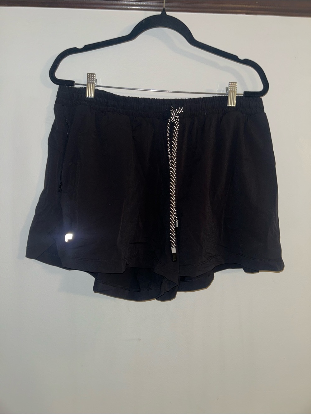 Women’s Black Athletic Drawstring Shorts